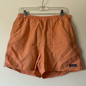 Patagonia swim trunks in Peach color